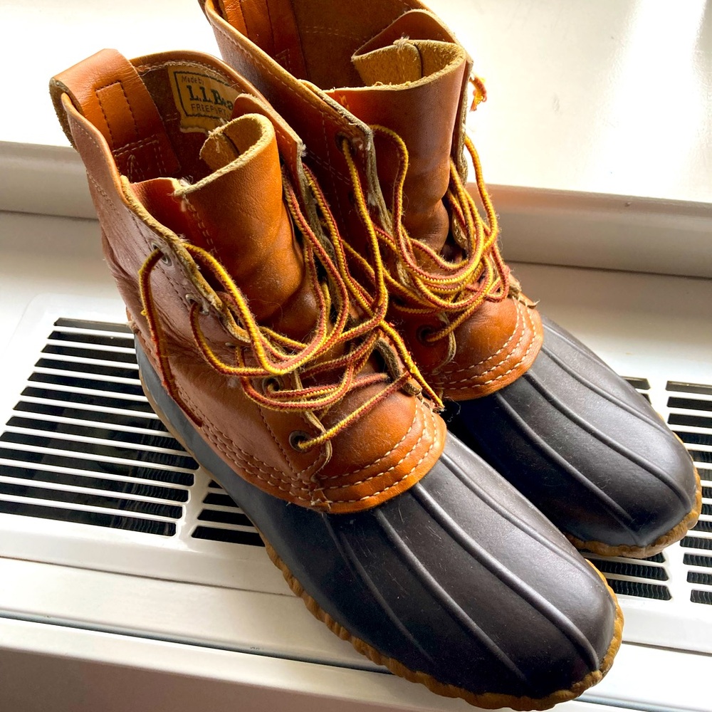L.L. Bean leather and rubber boots